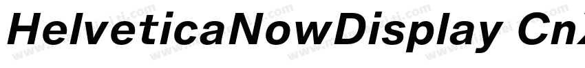 HelveticaNowDisplay CnXBd字体转换